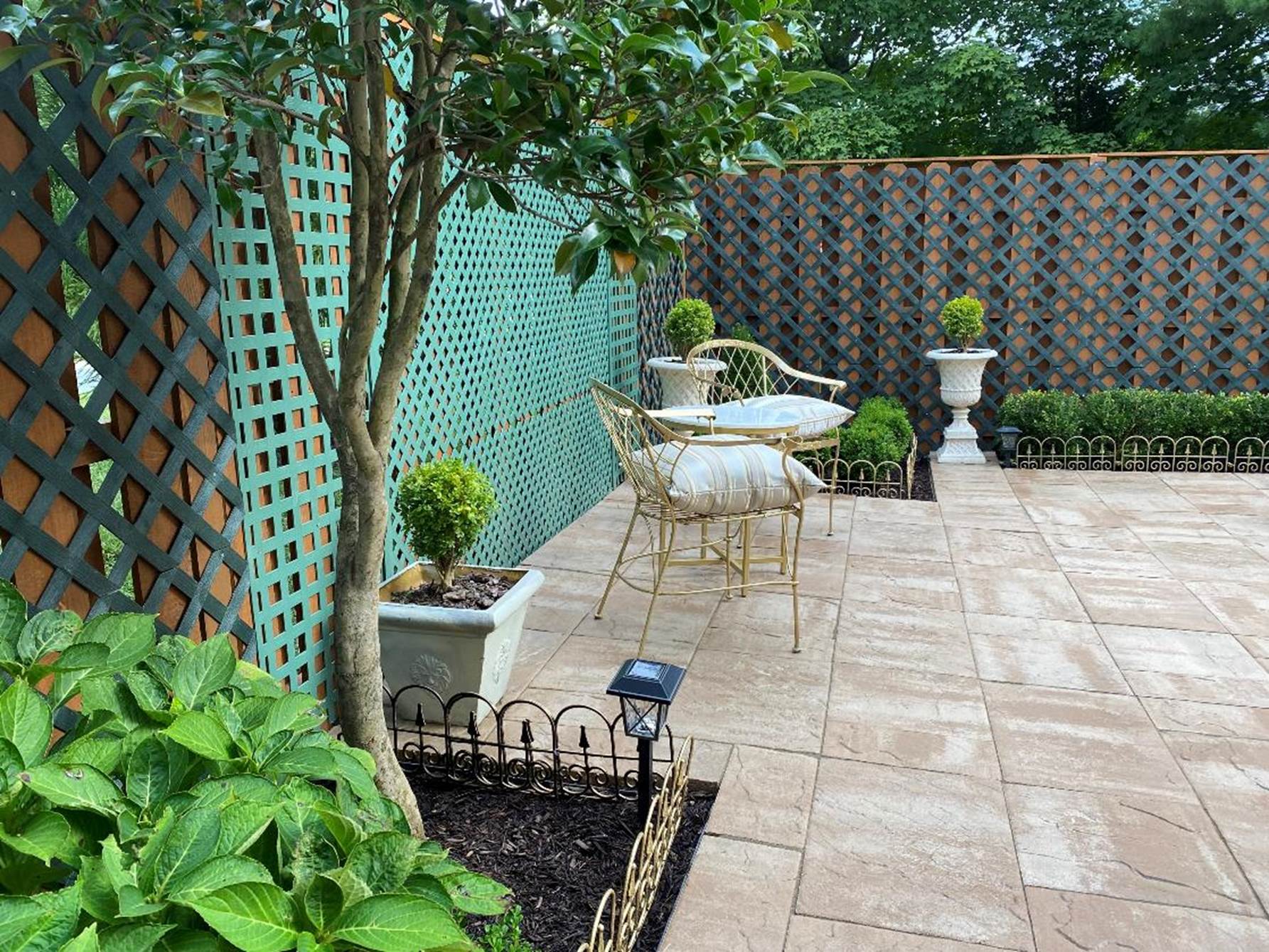 A picture containing outdoor, tree, ground, garden

Description automatically generated